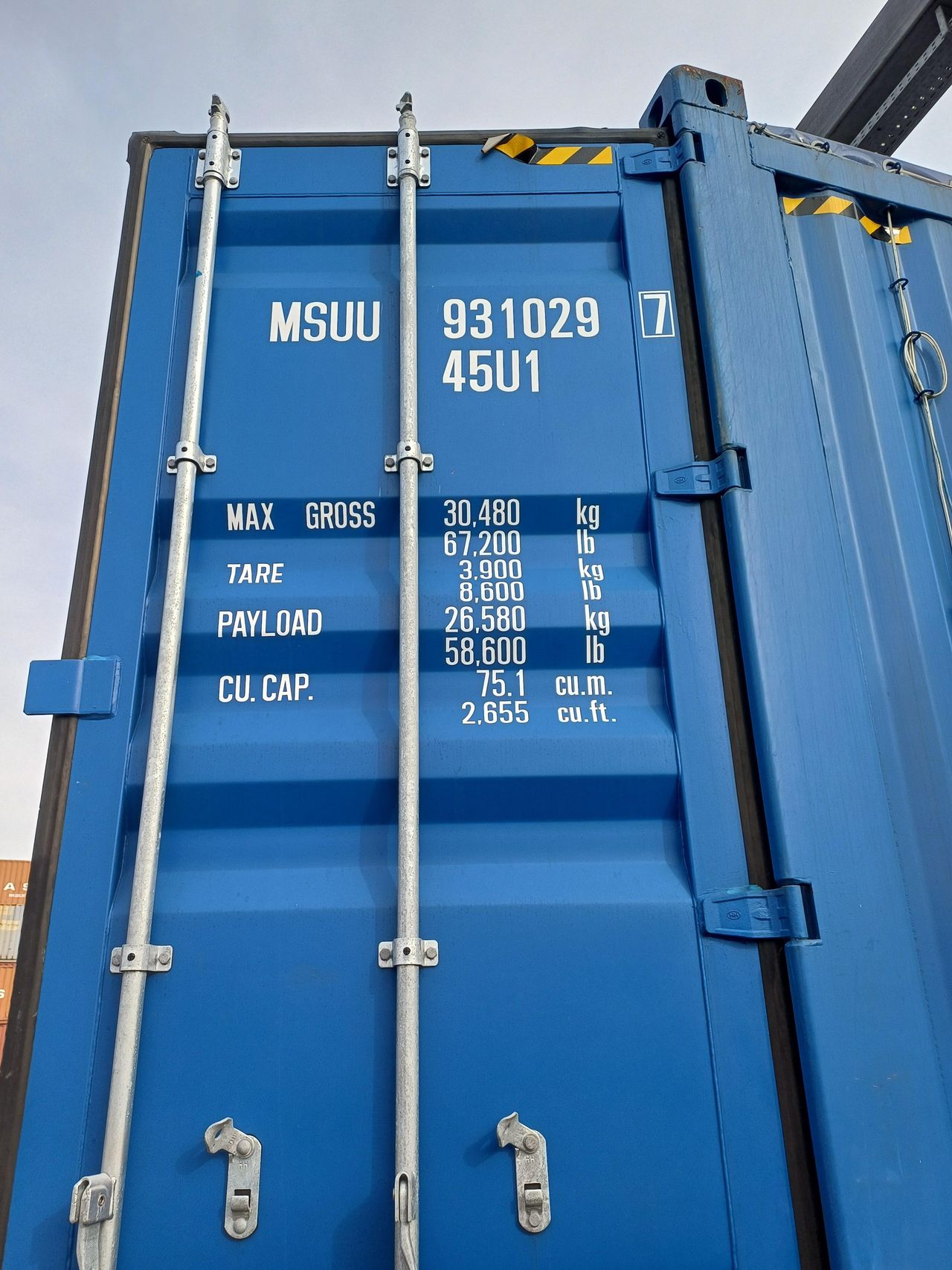 40ft open top shipping container