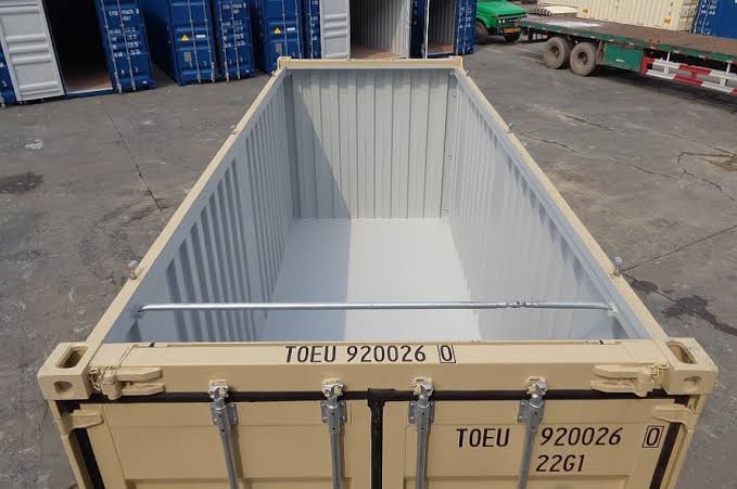 open top shipping container